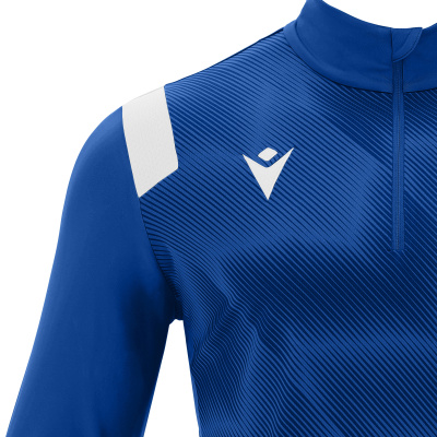 Толстовка тренировочная MACRON PURUS TRAINING 1/4 ZIP TOP ROYAL BLUE/WHITE