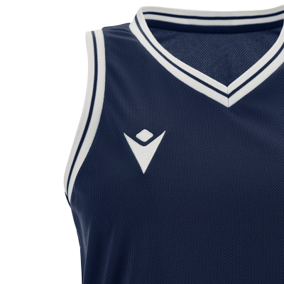 Майка спортивная MACRON TELLURIUM ECO WOMAN SHIRT NAVY/WHITE