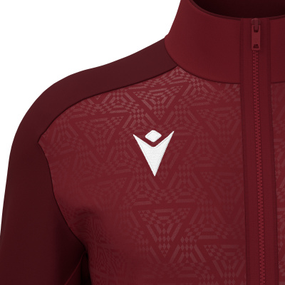 Олимпийка спортивная MACRON POSEIDON FULL LENGTH ZIP TOP CARDINAL/DARK CARDINAL