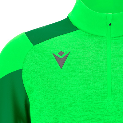 Толстовка тренировочная MACRON CUZCO TRAINING 1/4 ZIP TOP NEON GREEN/GREEN