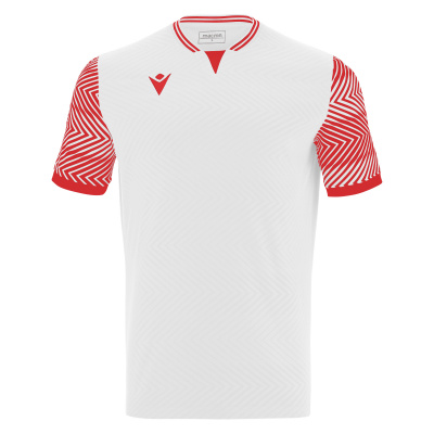 Футболка спортивная MACRON TUREIS ECO SHIRT WHITE/RED