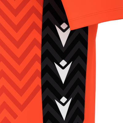 Футболка спортивная MACRON SCORPIO ECO SHIRT ORANGE/BLACK