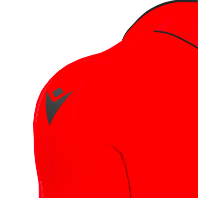 Футболка судейская проф. MACRON MENDEZ ECO SHIRT BRIGHT RED/BLACK