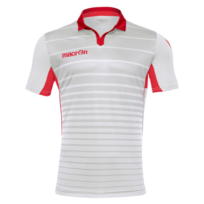 Футболка спортивная MACRON TABIT SHIRT WHITE/RED