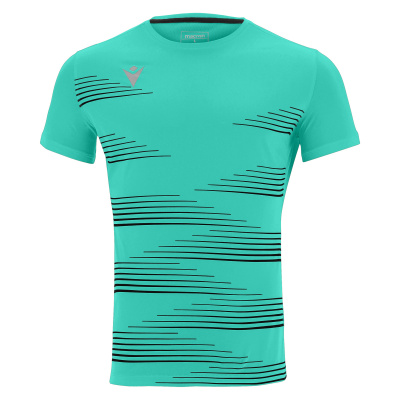 Футболка спортиная MACRON IVAN SHIRT TURQUOISE/BLACK