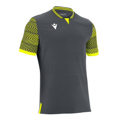 Футболка спортивная MACRON TUREIS ECO SHIRT ANTHRACITE/NEON YELLOW
