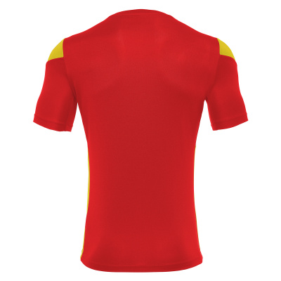 Футболка спортивная MACRON POLIS SHIRT RED/YELLOW