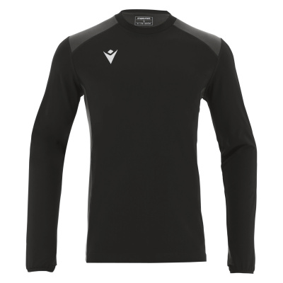 Толстовка спортивная MACRON TOBOL WARM UP ROUNDNECK TOP BLACK