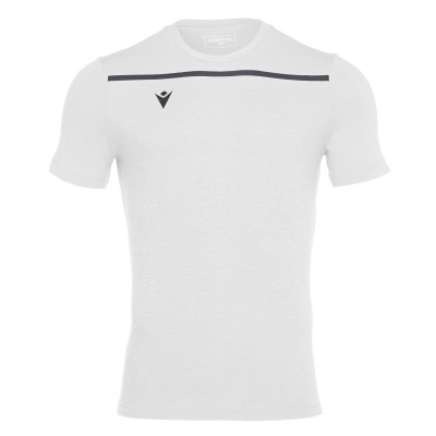 Футболка спортивная х/б MACRON COUNTRY T-SHIRT WHITE/ANTHRACITE