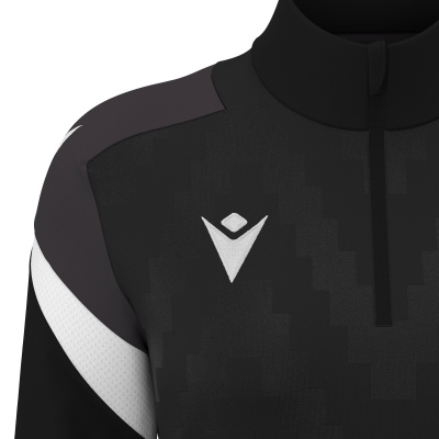 Толстовка тренировочная женская LEONA TRAINING 1/4 ZIP TOP BLACK/WHITE