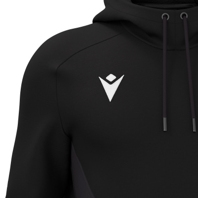 Худи спортивное MACRON FENDERS HOODED SWEATSHIRT BLACK/DARK GREY