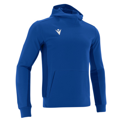 Толстовка спортивная MACRON ELECTRO HOODY POLYDIAGONAL ROYAL BLUE