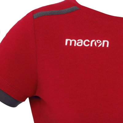 Футболка спортивная женская MACRON VIOLIN T-SHIRT RED/WHITE
