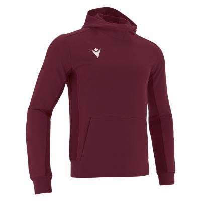 Толстовка спортивная MACRON ELECTRO HOODY POLYDIAGONAL CARDINAL