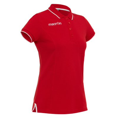 Поло спортивное женское MACRON DESI POLO RED/WHITE