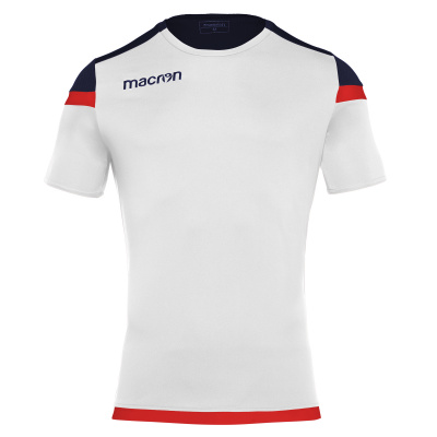 Футболка спортивная MACRON TITAN SHIRT WHITE/RED/NAVY