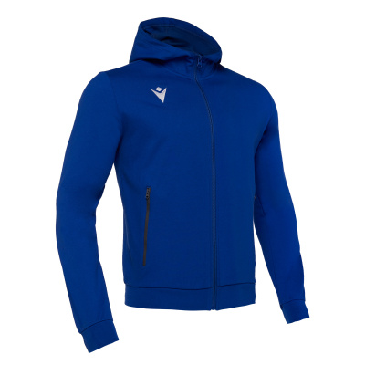 Олимпийка спортивная MACRON CELLO FULL ZIP HOODED SWEATSHIRT ROYAL BLUE