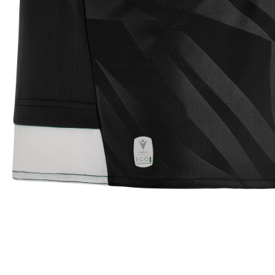 Футболка спортивная MACRON THEMIS ECO SHIRT BLACK/WHITE