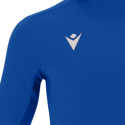 Толстовка спортивная MACRON ELECTRO HOODY POLYDIAGONAL ROYAL BLUE