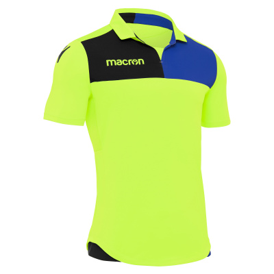 Футболка спортивная MACRON NUNKI SHIRT NEON YELLOW/BLACK/ROYAL BLUE