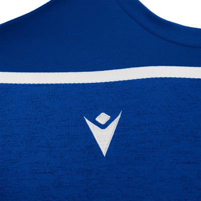 Футболка спортивная х/б MACRON COUNTRY T-SHIRT ROYAL BLUE/WHITE