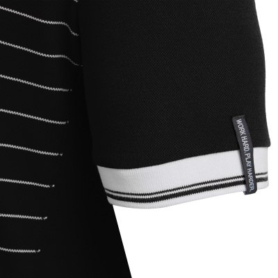 Поло парадное MACRON JUNGLE POLO BLACK/WHITE