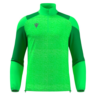 Толстовка тренировочная MACRON CUZCO TRAINING 1/4 ZIP TOP NEON GREEN/GREEN