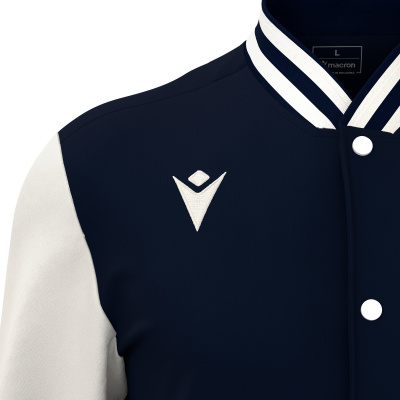 Куртка спортивная MACRON FIDDLE VARSITY COLLEGE JACKET NAVY/OFFWHITE
