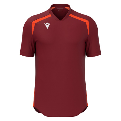 Футболка спортивная MACRON WYRM SHIRT CARDINAL/ORANGE