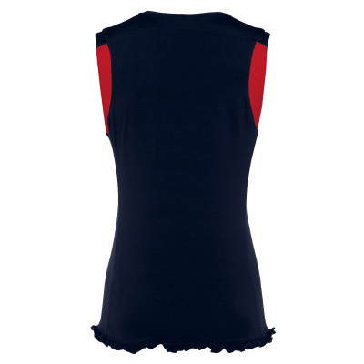 Майка спортивная MACRON MERCURY SLEEVELESS SHIRT NAVY/RED