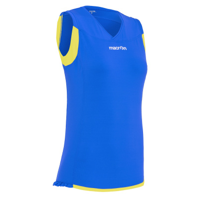 Майка спортивная MACRON MERCURY SLEEVELESS SHIRT ROYAL BLUE/YELLOW