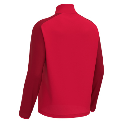 Толстовка тренировочная MACRON ISEN 1/4 ZIP TOP RED/DARK RED