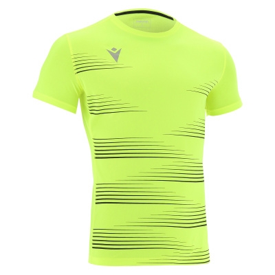 Футболка спортиная MACRON IVAN SHIRT NEON YELLOW/BLACK