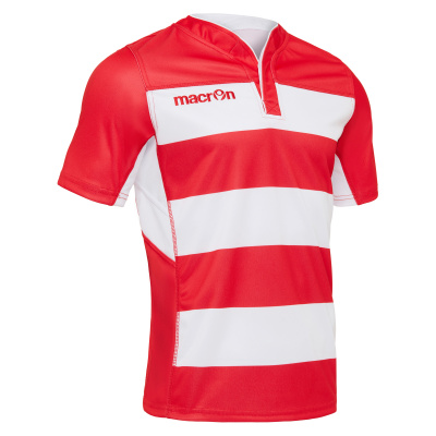 Регбийка игровая MACRON IDMON SHIRT RED/WHITE