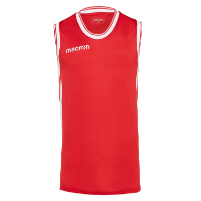 Майка спортивная MACRON ETHANE MAN VEST BICOLOR RED/WHITE