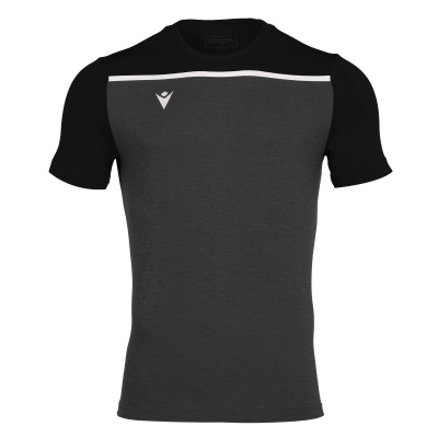Футболка спортивная х/б MACRON COUNTRY T-SHIRT BLACK/WHITE
