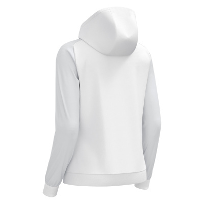 Олимпийка парадная женская MACRON ATLAS HOODY FULL LENGTH ZIP TOP WHITE/LIGHT GREY