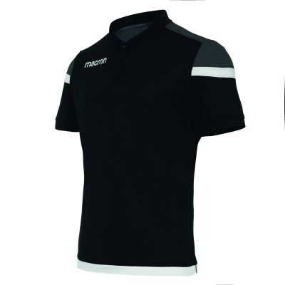 Поло парадное MACRON SHOFAR POLO BLACK/WHITE
