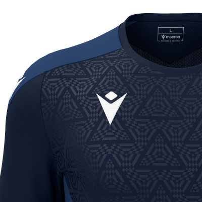 Футболка спортивная MACRON WISP SHIRT NAVY/LIGHT NAVY