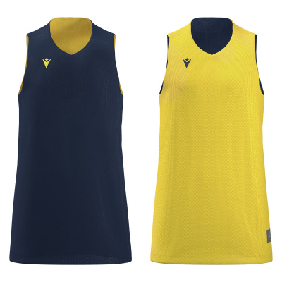Майка спортивная MACRON IDAHO JERSEY REVERSIBLE NAVY/YELLOW