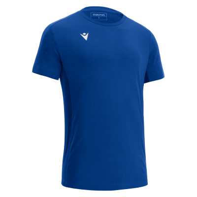Футболка спортивная х/б MACRON NEVEL T-SHIRT ROYAL BLUE/DARK ROYAL BLUE