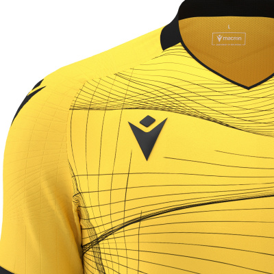 Футболка спортивная MACRON WYVERN ECO SHIRT YELLOW/BLACK