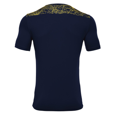 Футболка спортивная MACRON NASH SHIRT NAVY/YELLOW