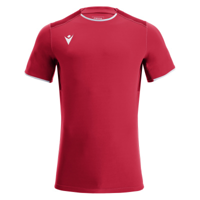 Футболка спортивная MACRON RHODIUM ECO SHIRT RED/DARK RED/WHITE