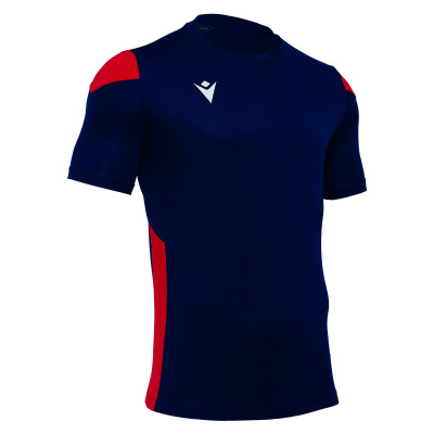 Футболка спортивная MACRON POLIS SHIRT NAVY/RED