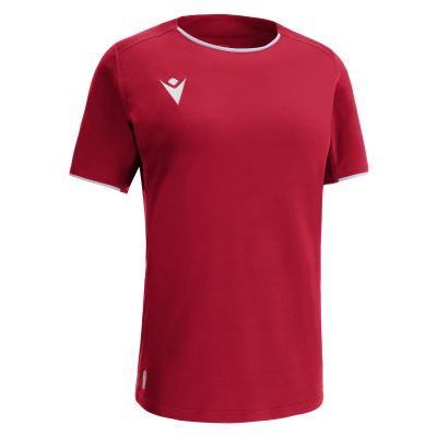 Футболка спортивная женская MACRON WIDIA ECO SHIRT RED/DARK RED/WHITE