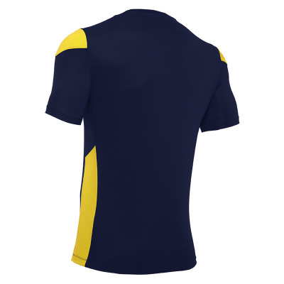 Футболка спортивная MACRON POLIS SHIRT NAVY/YELLOW