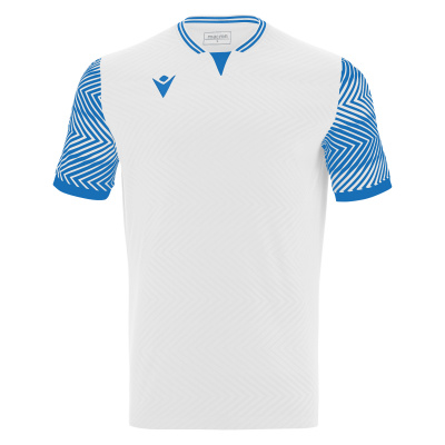 Футболка спортивная MACRON TUREIS ECO SHIRT WHITE/ROYAL BLUE