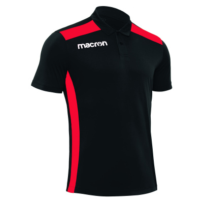 Поло парадное MACRON FOLK POLO BLACK/RED