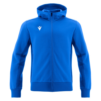 Олимпийка спортивная MACRON TRUMPET FULL ZIP HOODED SWEATSHIRT ROYAL BLUE/DARK ROYAL BLUE